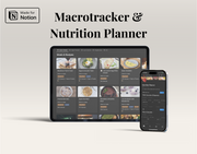 Notion Macrotracker & Meal Planner Template